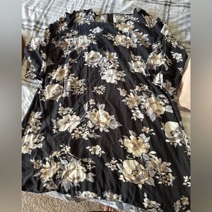 Old Navy Black Floral Mini Dress